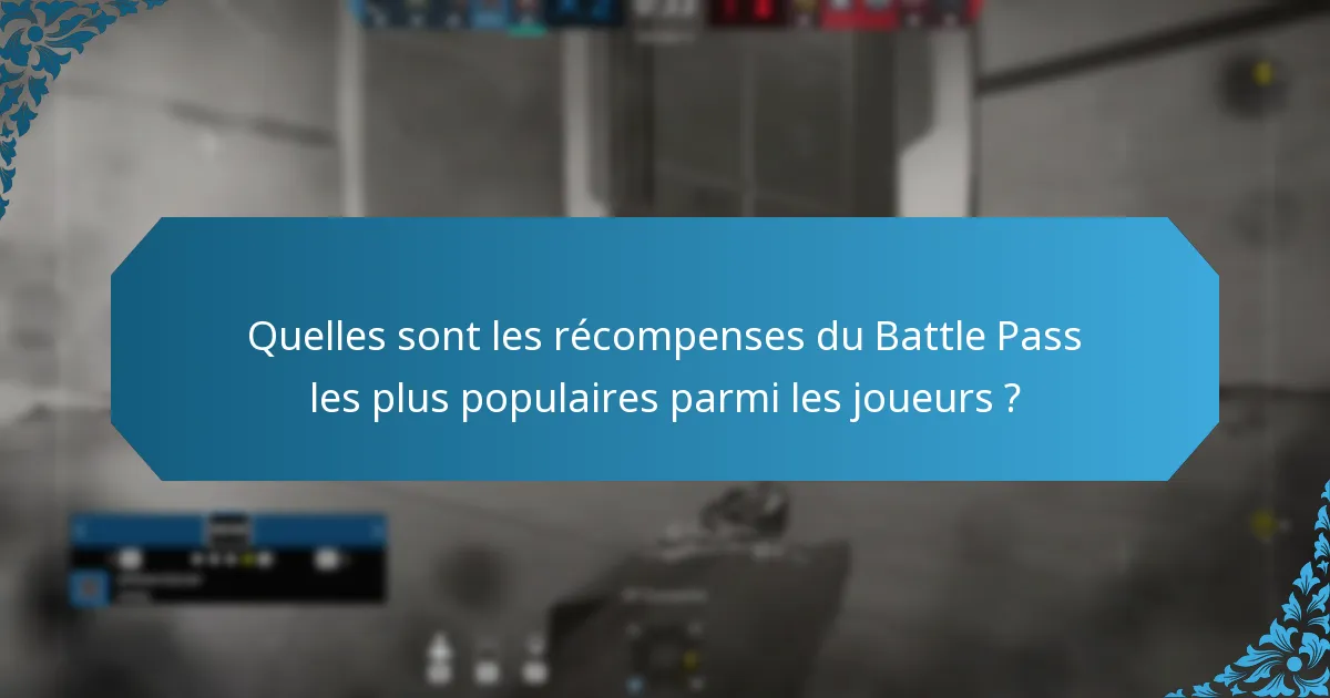 Quelles sont les tendances des récompenses du Battle Pass au fil du temps ?