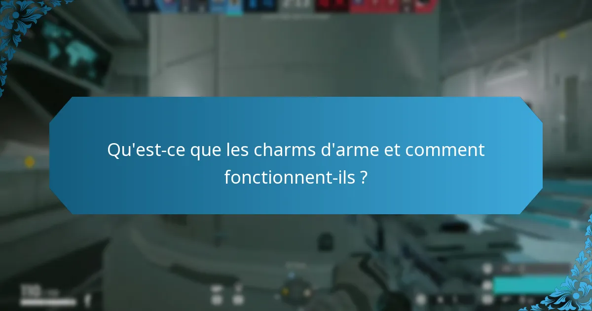 Qu’est-ce que les charms d’arme et comment fonctionnent-ils ?